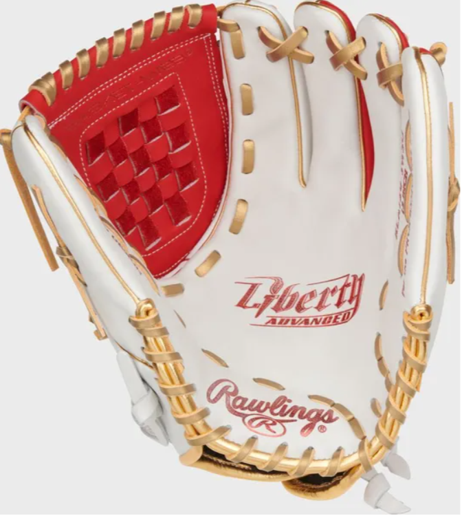 New Rawlings Liberty Advanced Color Series 4.0 12" Fastpitch Softball Glove: RLA120-2WSG - Image 2