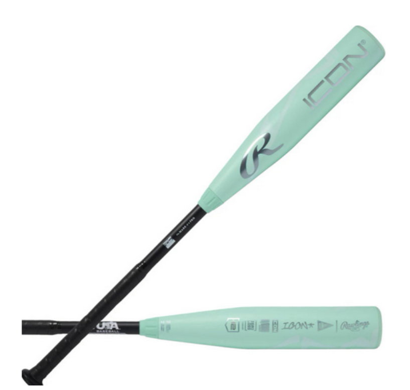 New 2026 Rawlings ICON (-10) & (-8) 2 5/8" USA Baseball Bat: RUS6I10 - Image 2